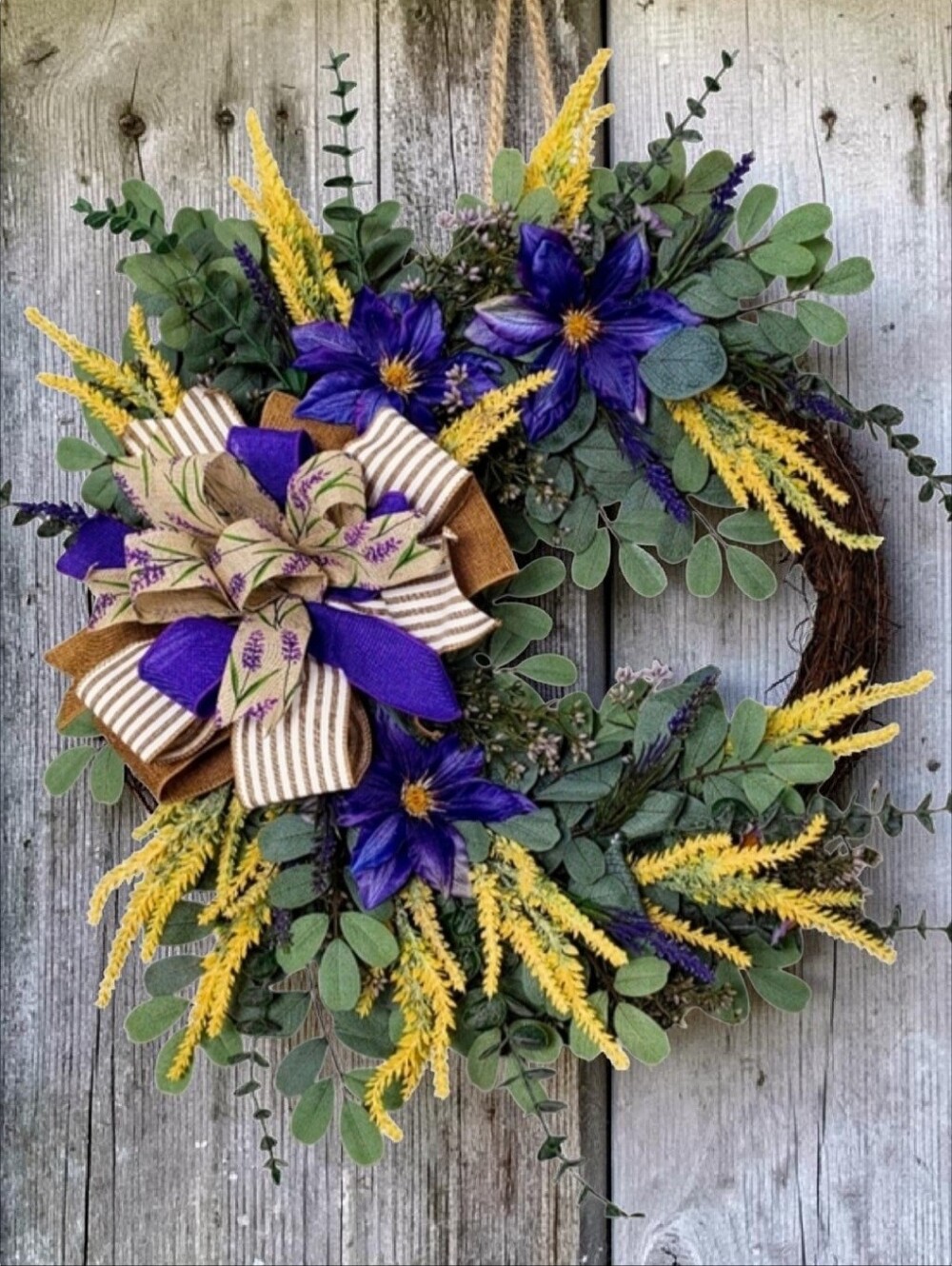 New Release! Purple Floral wreath